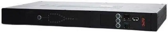 Alt view image 2 of 5 - APC AP4434 Rack Automatic Transfer Switch - Redundant Switch (Rack-Mountable) - Ac 208 V - Ethernet 10/100, Rs-232, Usb - Output Connectors: 9 - 1U - Black
