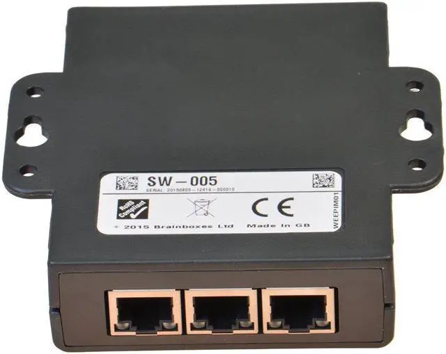 Alt view image 11 of 20 - Brainboxes SW-005 Unmanaged Ethernet Switch 5 Ports