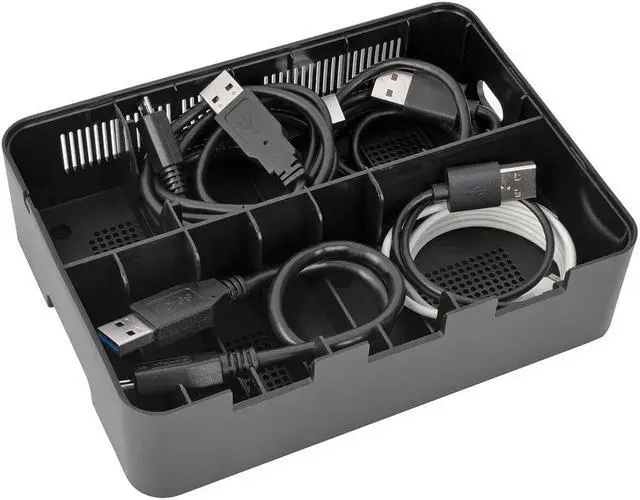 Alt view image 3 of 8 - TRIPP LITE - 7-PORT USB CHARGING STATION HUB QUICK CHARGE 3.0, USB-C, STORAGE
