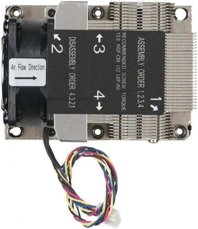 Alt view image 3 of 10 - Supermicro 2U Active CPU Heat Sink Socket LGA3647-0 (SNK-P0068APS4)