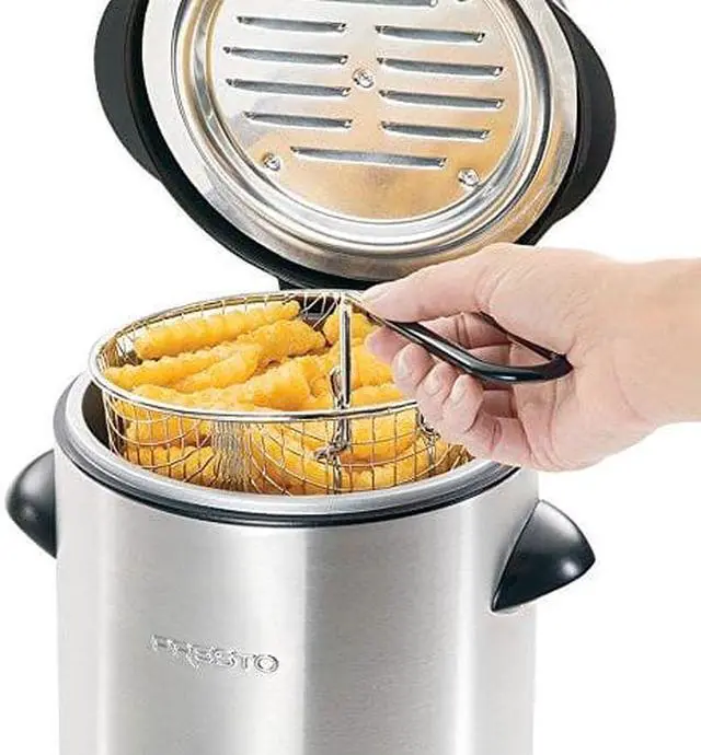 Alt view image 11 of 18 - Presto 05470 Electric Deep Fryer, Stainless Steel