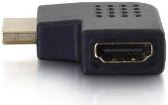 Alt view image 4 of 10 - C2G 43291 Right Angle HDMI Adapter - Left Exit, Black
