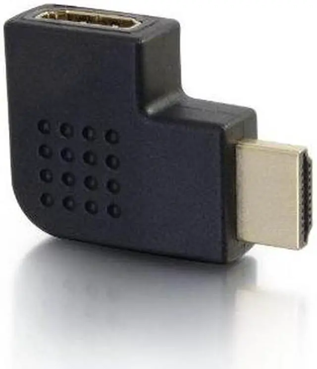 Alt view image 5 of 10 - C2G 43291 Right Angle HDMI Adapter - Left Exit, Black