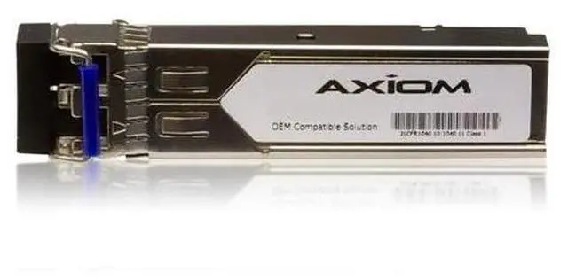 Alt view image 3 of 9 - Axiom SFP Transceiver Modules are certified 100% compliant in all OEM applications. They are pre-configured with an application specific code to meet the requirement set forth by the router and switch OEMs. Axiom compatible transceivers per