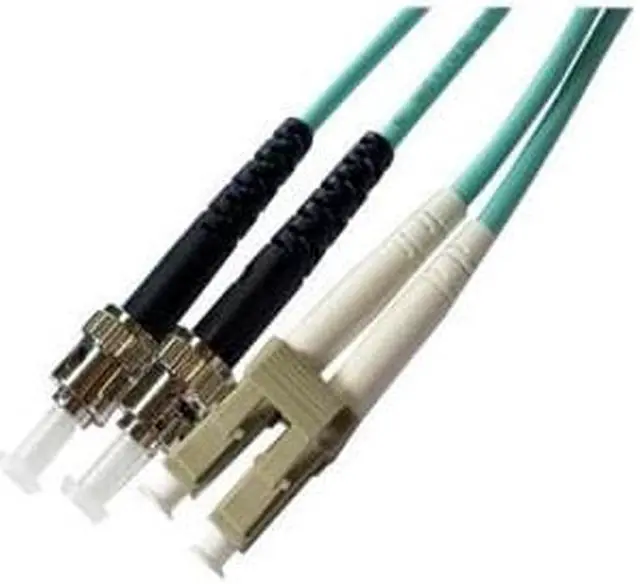 Alt view image 3 of 7 - AXIOM LC/ST MULTIMODE DUPLEX OM4 50/125 FIBER OPTIC CABLE 10M
