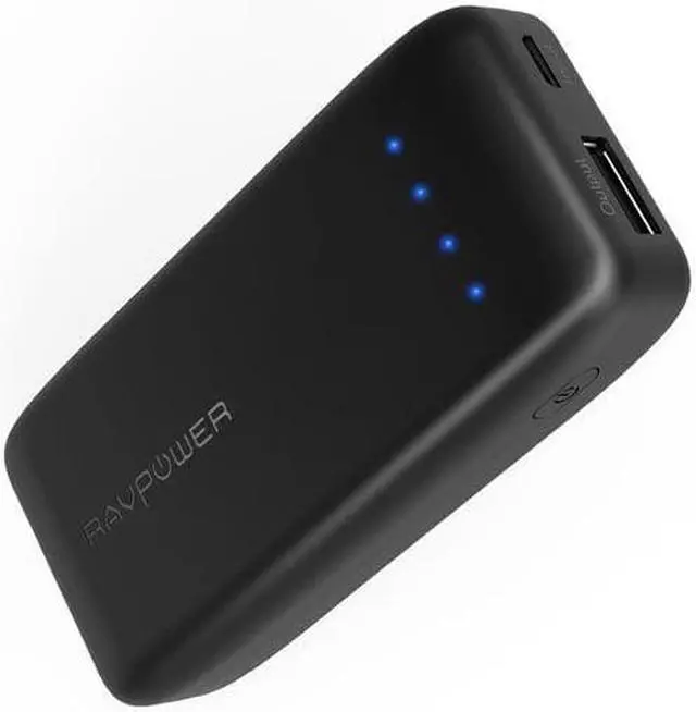Alt view image 2 of 11 - RAVPower Black 6700 mAh Power Bank RP-PB060(B)