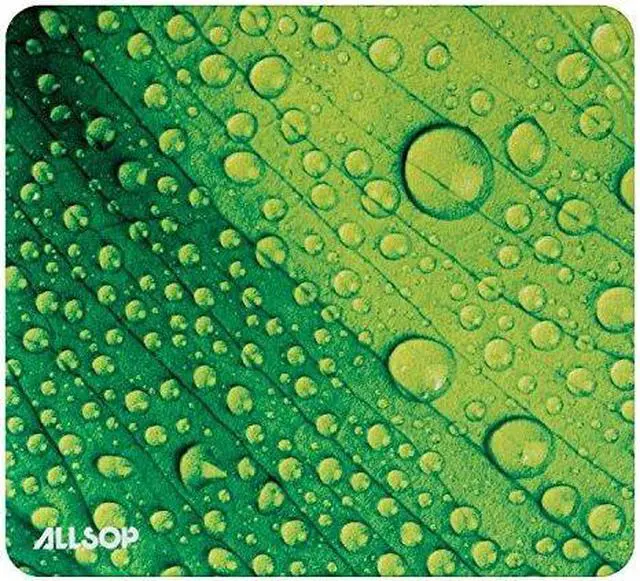 Alt view image 4 of 10 - Allsop Naturesmart Mouse Pad Leaf Raindrop 8 1/2 x 8 x 1/10 31624