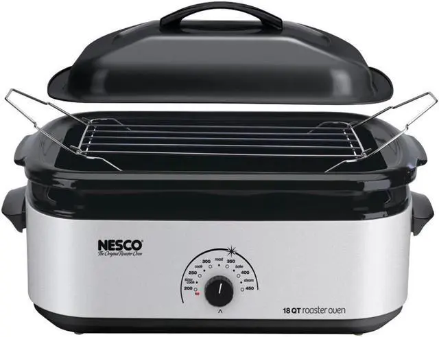 Alt view image 8 of 12 - Nesco 18-quart Porcelain Cookwell Roaster Oven
