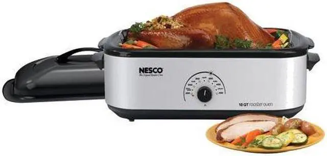 Alt view image 9 of 12 - Nesco 18-quart Porcelain Cookwell Roaster Oven