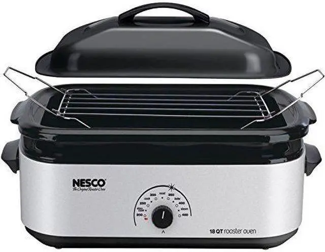 Alt view image 11 of 12 - Nesco 18-quart Porcelain Cookwell Roaster Oven