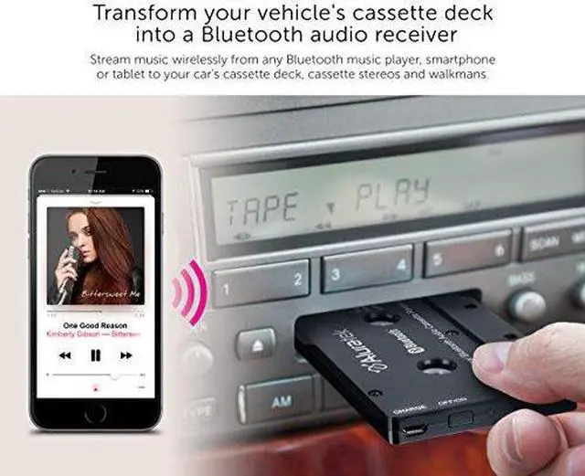 Alt view image 3 of 20 - Aluratek ABCT01F - Universal Bluetooth Audio Cassette Receiver