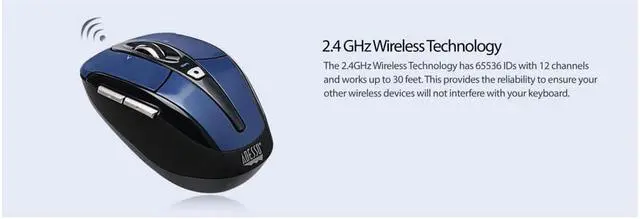 Alt view image 5 of 18 - ADESSO IMOUSE S60L WRLS OPTICAL NANO MOUSE BLU