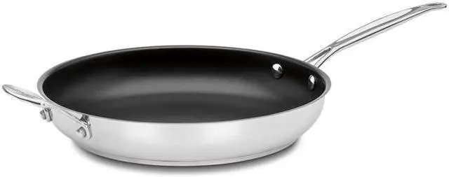 Main image of Cuisinart 722-30HNS Chef's Classic 12" Skillet with Helper Handle, Non-Stick Stainless