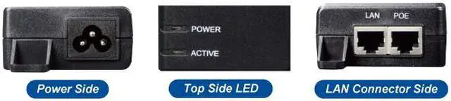 Alt view image 2 of 7 - Planet POE-173 60-Watt Ultra Power Over Ethernet Injector