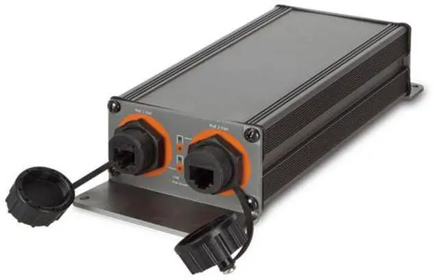 Alt view image 4 of 7 - Planet IPOE-E202  Industrial 1-Port 802.3at PoE+ to 2-Port 802.3af PoE Extender