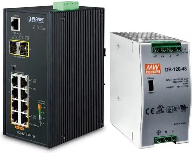 Main image of Planet IGS-4215-4P4T2S Industrial L2/L4 4-Port 10/100/1000T 802.3at PoE + 4-Port 10/100/1000T + 2-Port 100/1000X SFP Managed Switch, SSL, SSH, ACL With 48V 120W Power Supply