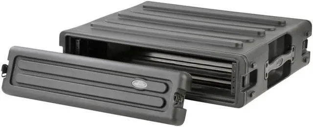 Alt view image 12 of 16 - SKB Cases 2U Space Roto Molded Rack, Black, 23 in. X 23 in. X 6 1/2 in.