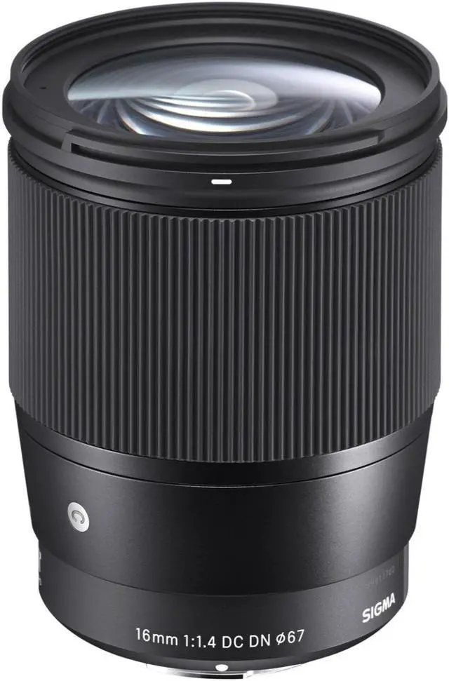 Alt view image 2 of 6 - Sigma 16mm f/1.4 DC DN Contemporary Lens for Canon EF-M with 64GB SD Card Bundle
