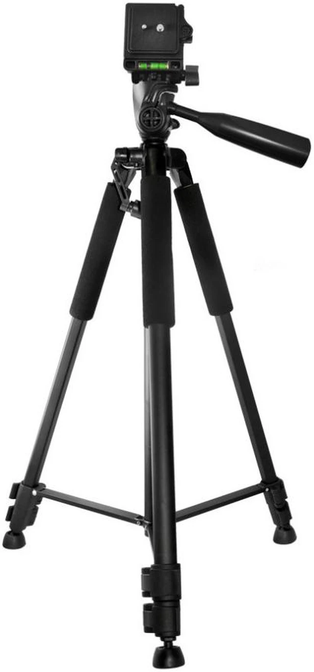 Alt view image 12 of 18 - 60" Xit Pro Series Aluminum Camera Tripod w/Bubble Level & Carrying Case XT60TRB