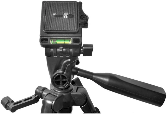 Alt view image 14 of 18 - 60" Xit Pro Series Aluminum Camera Tripod w/Bubble Level & Carrying Case XT60TRB
