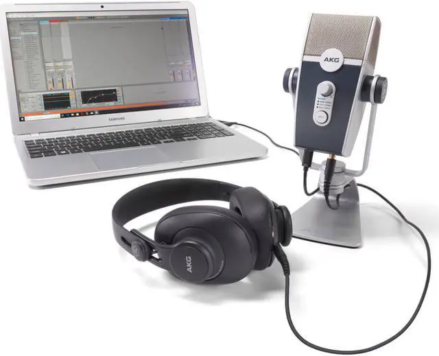 Alt view image 6 of 20 - AKG Pro Audio Podcaster Essentials Kit for Streamers, Vloggers, and Gamers-Includes Lyra USB-C Microphone, K371 Headphones, and Ableton Lite Software