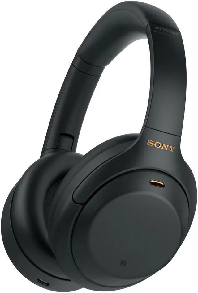 Alt view image 2 of 8 - Sony WH-1000XM4 Wireless Noise Canceling Over-Ear Headphones (Black) Bundle