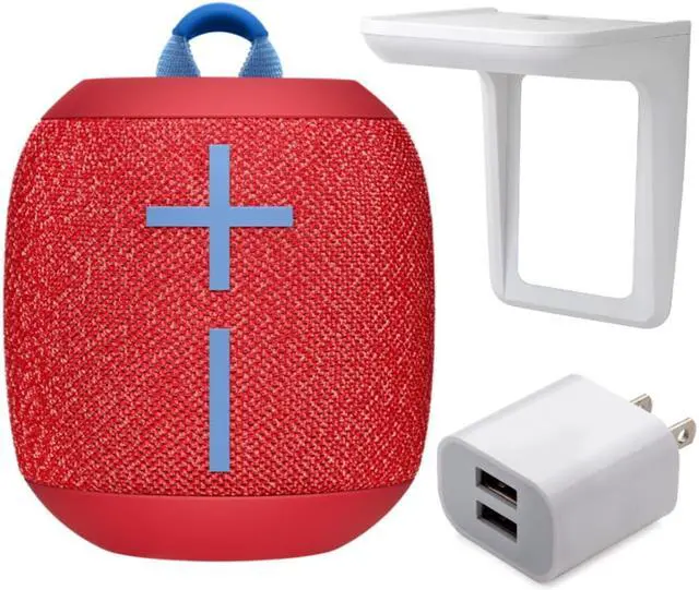 Alt view image 2 of 8 - Ultimate Ears WONDERBOOM 2 Portable Speaker with Wall Shelf and Wall Plug