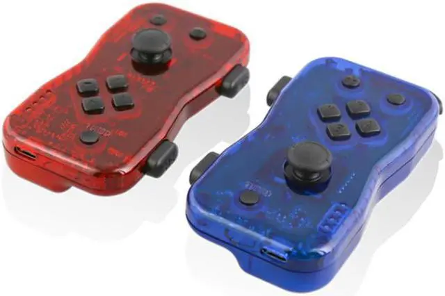 Alt view image 9 of 17 - Nyko Dualies ??? Pair of Motion Controllers with Included USB Type-C Charging Cable, Joy-Con Alternative for Nintendo Switch Red/Blue