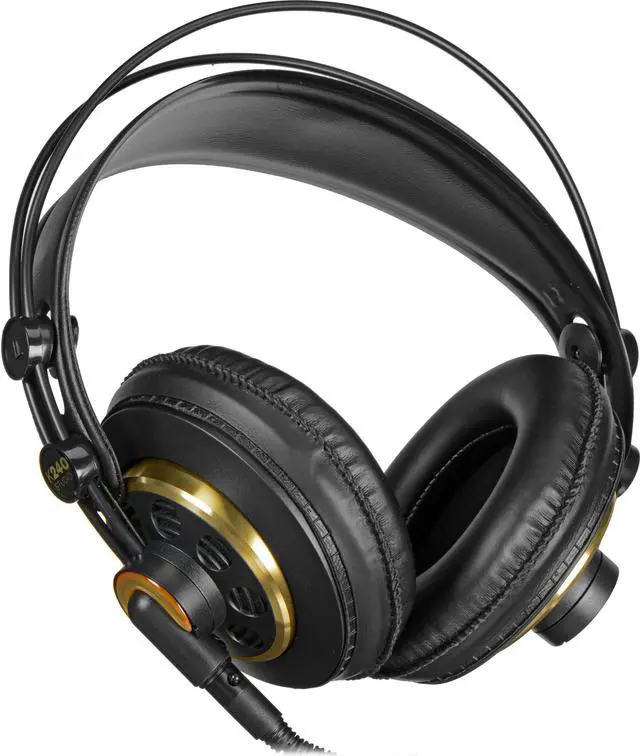 Alt view image 4 of 7 - AKG K 240 Studio Professional Semi-Open Stereo Headphones with Headphone Case
