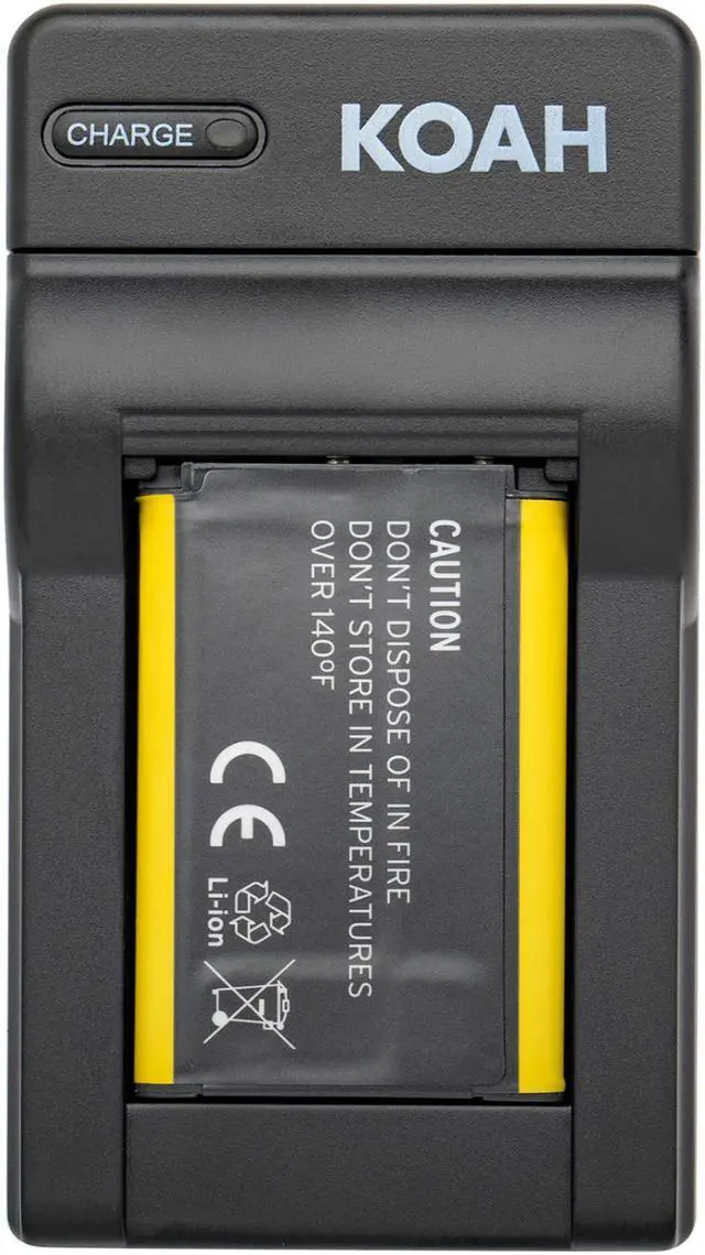 Alt view image 2 of 7 - Koah Rechargeable Li-Ion Battery Pack for Sony NP-BX1 with Focus QC-105 Charger