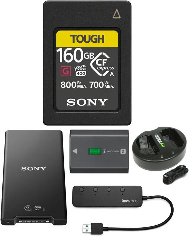 Main image of Sony CFexpress Type A 160GB Memory Card Bundle