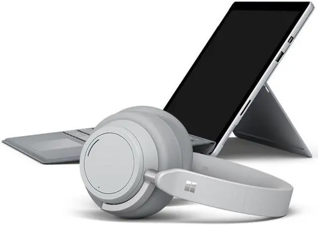Alt view image 20 of 20 - Microsoft GUW00001 Surface Wireless Noise Cancelling Headphones - Light Gray