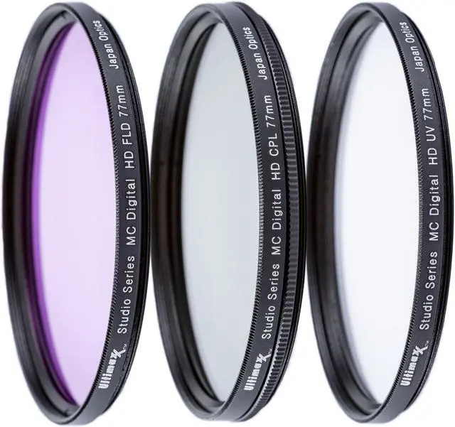 Alt view image 4 of 5 - Ultimaxx 37mm 3-Piece Multi-Coated Professional High-Quality UV, CPL, FLD Filter Set Kit (UV, CPL, FL-D) for All DSLR Camera Lens with Same Filter Thread Size