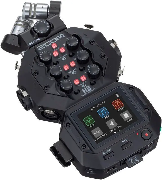 Alt view image 16 of 20 - Zoom H8 8-Input / 12-Track Portable Handy Recorder