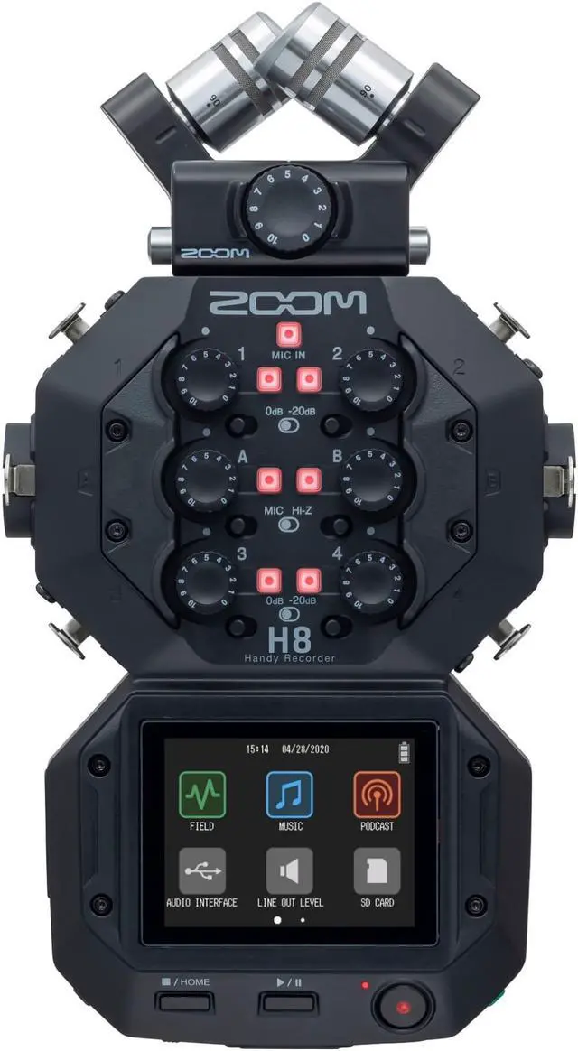 Alt view image 12 of 20 - Zoom H8 8-Input / 12-Track Portable Handy Recorder