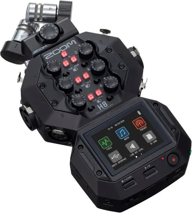 Alt view image 15 of 20 - Zoom H8 8-Input / 12-Track Portable Handy Recorder