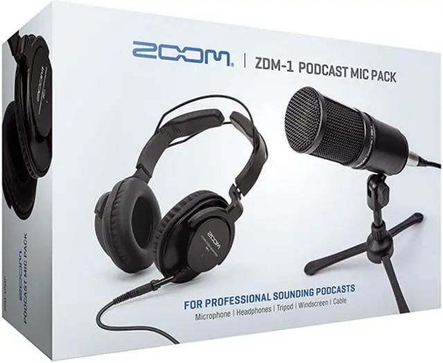 Alt view image 2 of 7 - Zoom ZDM-1 Pro Podcast Microphone Bundle with Knox Gear Boom Arm Bundle