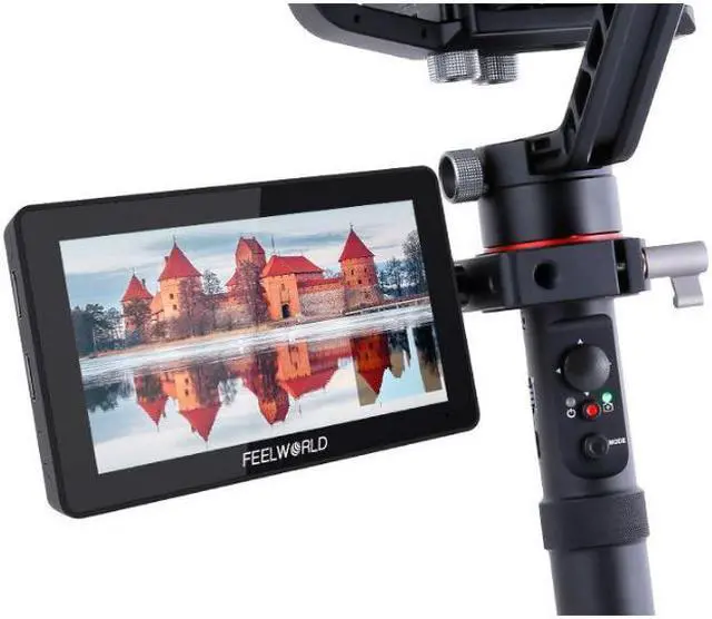 Alt view image 13 of 14 - FEELWORLD F6 PLUS V2 6 inch DSLR Camera Field Touch Screen Monitor HDR 3D LUT Small Full HD 1920x1080 IPS 4K HDMI Input Output 8.4V DC Output Include Tilt Arm