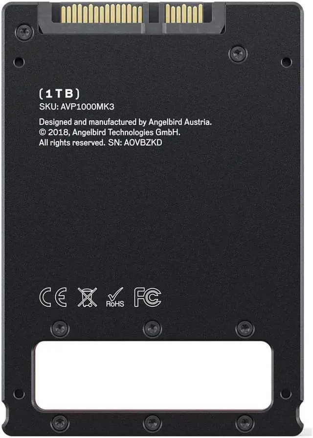 Alt view image 7 of 9 - Angelbird AV PRO MK3 1TB SATA III 6 Gb/s 2.5" Internal SSD #AVP1000MK3