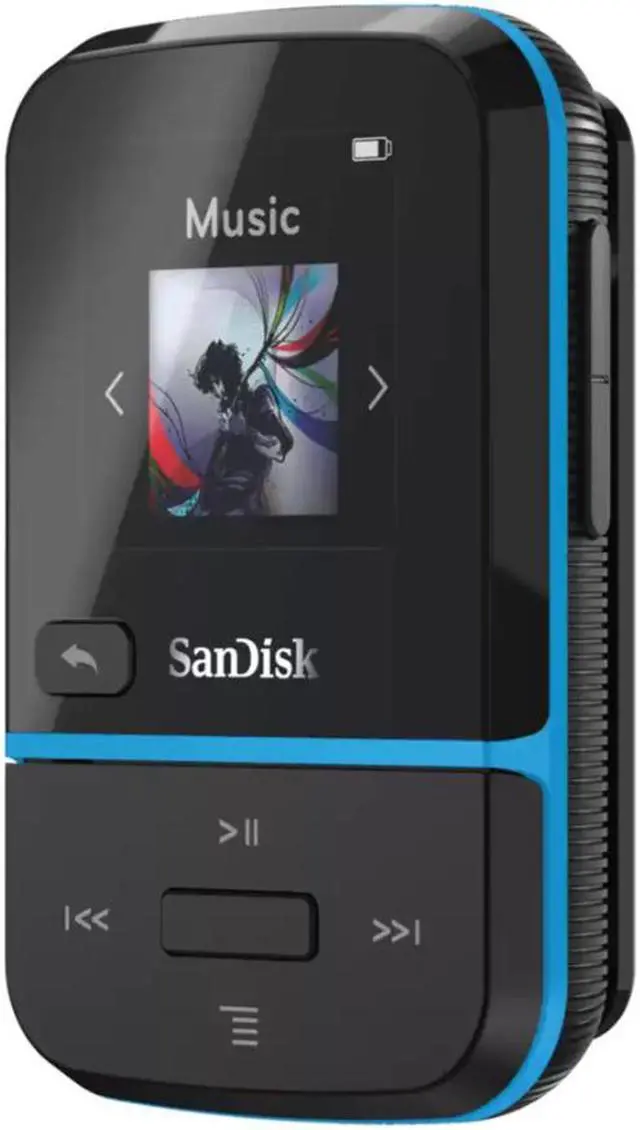 Alt view image 11 of 20 - SanDisk Clip Sport Go 32 GB Flash MP3 Player - Blue