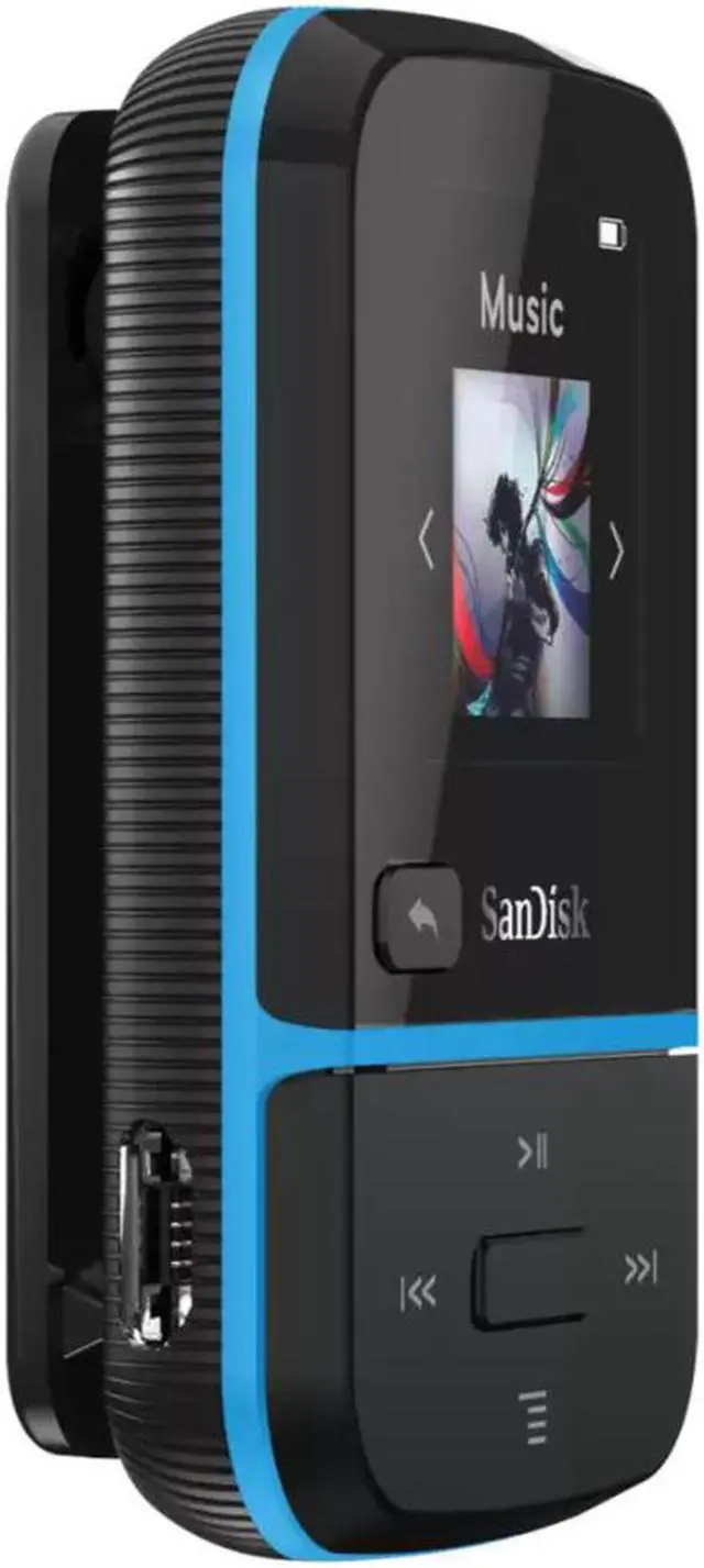 Alt view image 12 of 20 - SanDisk Clip Sport Go 32 GB Flash MP3 Player - Blue