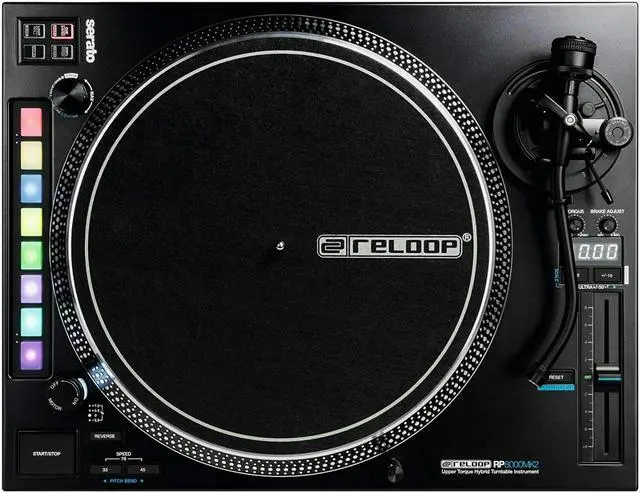 Alt view image 7 of 15 - Reloop RP-8000 MK2 Professional DJ Turntable