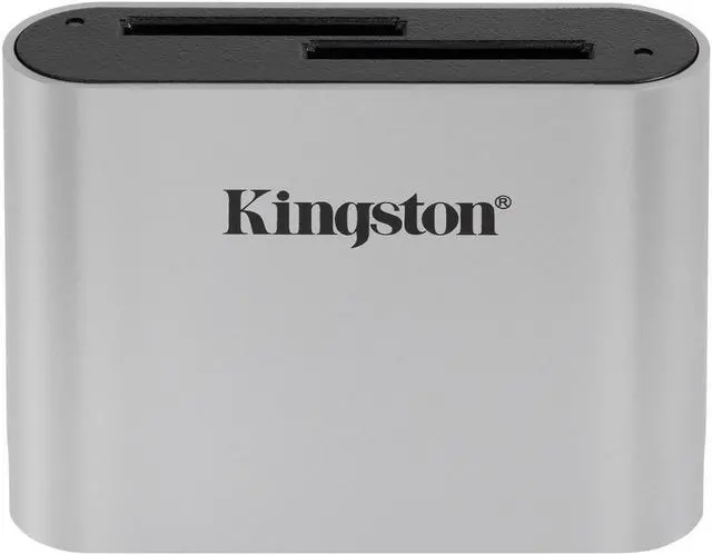 Alt view image 4 of 16 - Kingston USB3.2 Gen1 Workflow Dual-Slot SDHC/SDXC UHS-II Card Reader WFSSD