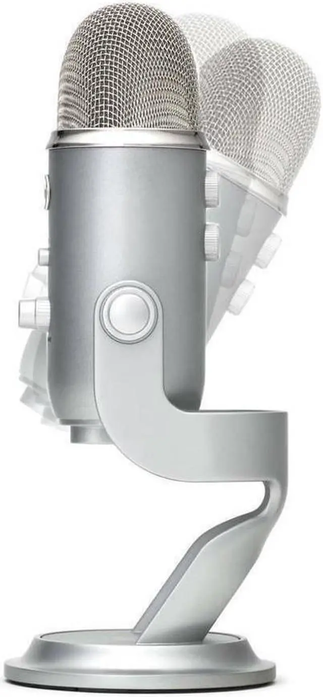 Alt view image 7 of 7 - Blue Microphones Yeti Silver Bundle with Logitech C922 Pro Stream Webcam