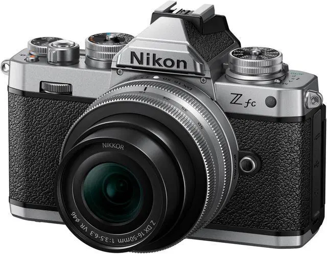 Alt view image 11 of 18 - Nikon Z fc DX-Format Mirrorless Camera Body w/NIKKOR Z DX 16-50mm f/3.5-6.3 VR - Silver