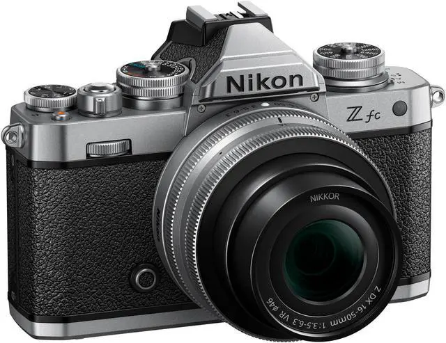 Alt view image 12 of 18 - Nikon Z fc DX-Format Mirrorless Camera Body w/NIKKOR Z DX 16-50mm f/3.5-6.3 VR - Silver