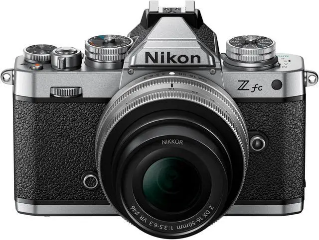 Alt view image 13 of 18 - Nikon Z fc DX-Format Mirrorless Camera Body w/NIKKOR Z DX 16-50mm f/3.5-6.3 VR - Silver
