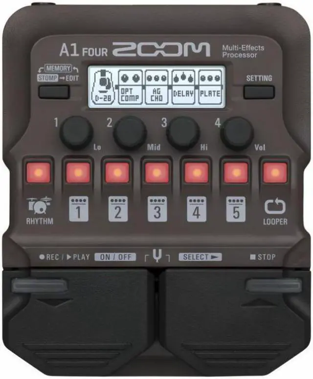 Alt view image 20 of 20 - Zoom A1 Four Acoustic Instrument Multi-Effect Processor