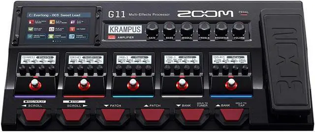 Alt view image 17 of 19 - Zoom G11 Multi-Effects Processor for Electic Guitar