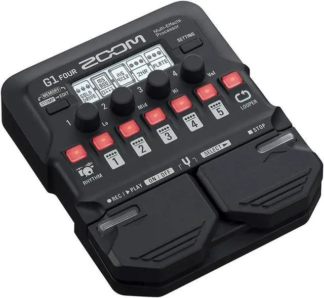 Alt view image 10 of 14 - zoom electric guitar multi effect g1 four